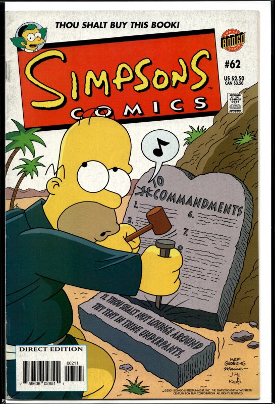 Simpsons Comics #62 (2001) Homer Simpson