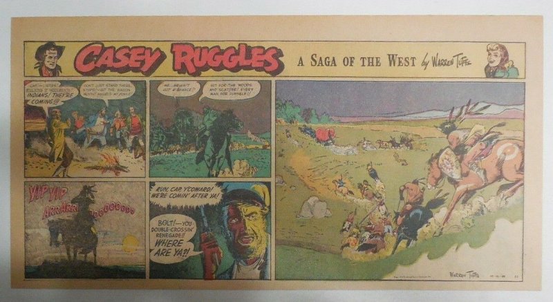 Casey Ruggles Sunday #22 by Warren Tufts from 10/16/1949 Third Page Size Year #1