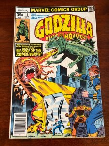 Godzilla King Of The Monsters # 14 FN Marvel Comic Book Dinosaur 10 J300