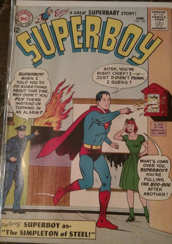 Superboy #105 (Jun 1963, DC) VF