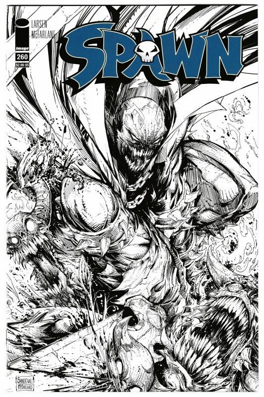 Spawn #260 Sandoval & McFarlane B&W Variant (Image, 2016) NM