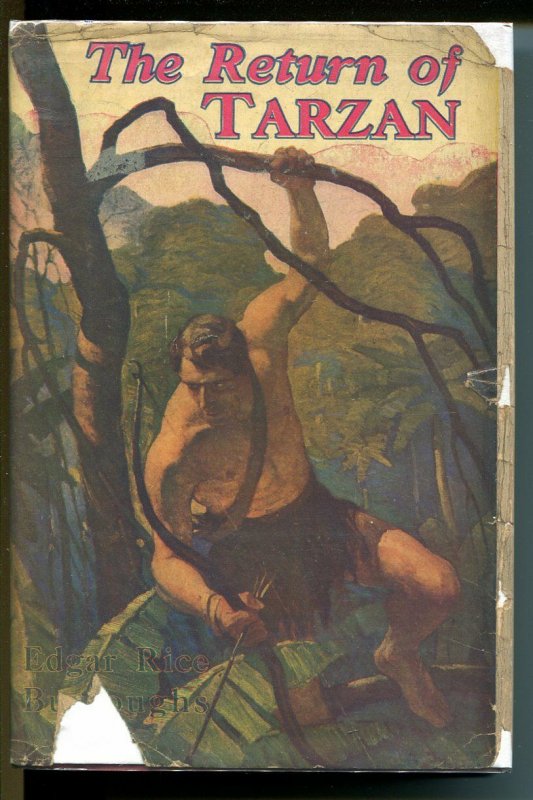 Return of Tarzan 1927-ERB-hardback with dust jacket-NC Wyeth-St John-VG