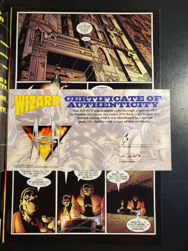 Ash #1/2 (½ half) (1997) NM Event Joe Quesada only available through Wizard|