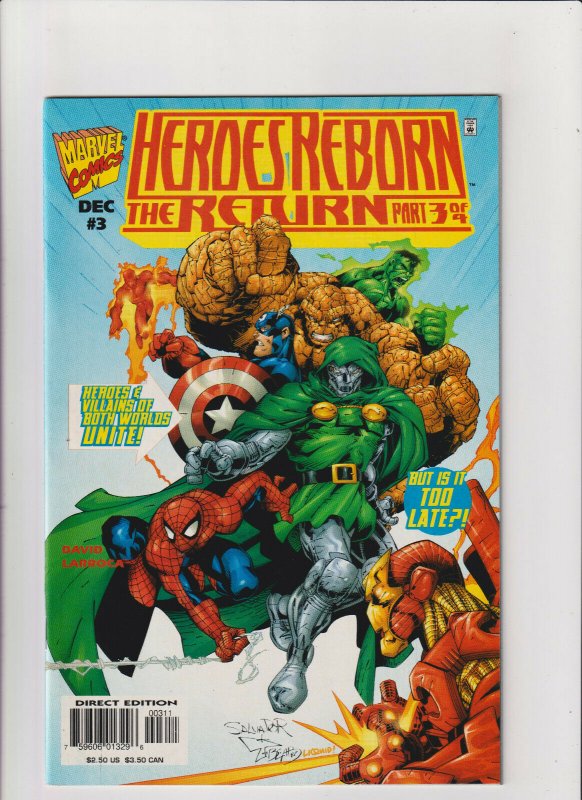 Heroes Reborn: The Return #1,2,3,4 Full Set 1997 Marvel Comics Avengers FF Thor