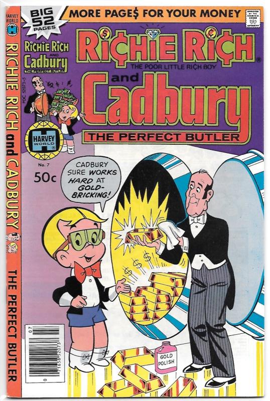 Richie Rich & Cadbury #7 (May 1979, Harvey) - Very Fine+