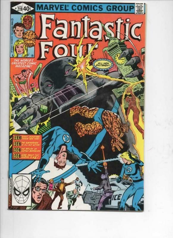 FANTASTIC FOUR #219, VF+, Sub-Mariner, Byrne, 1961 1980, Marvel, more FF in stor