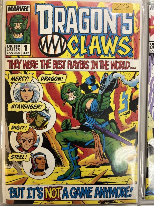 Dragon’s Claws (1988) #1-10 Complete Set (VF/NM) Marvel UK  Furman|Senior