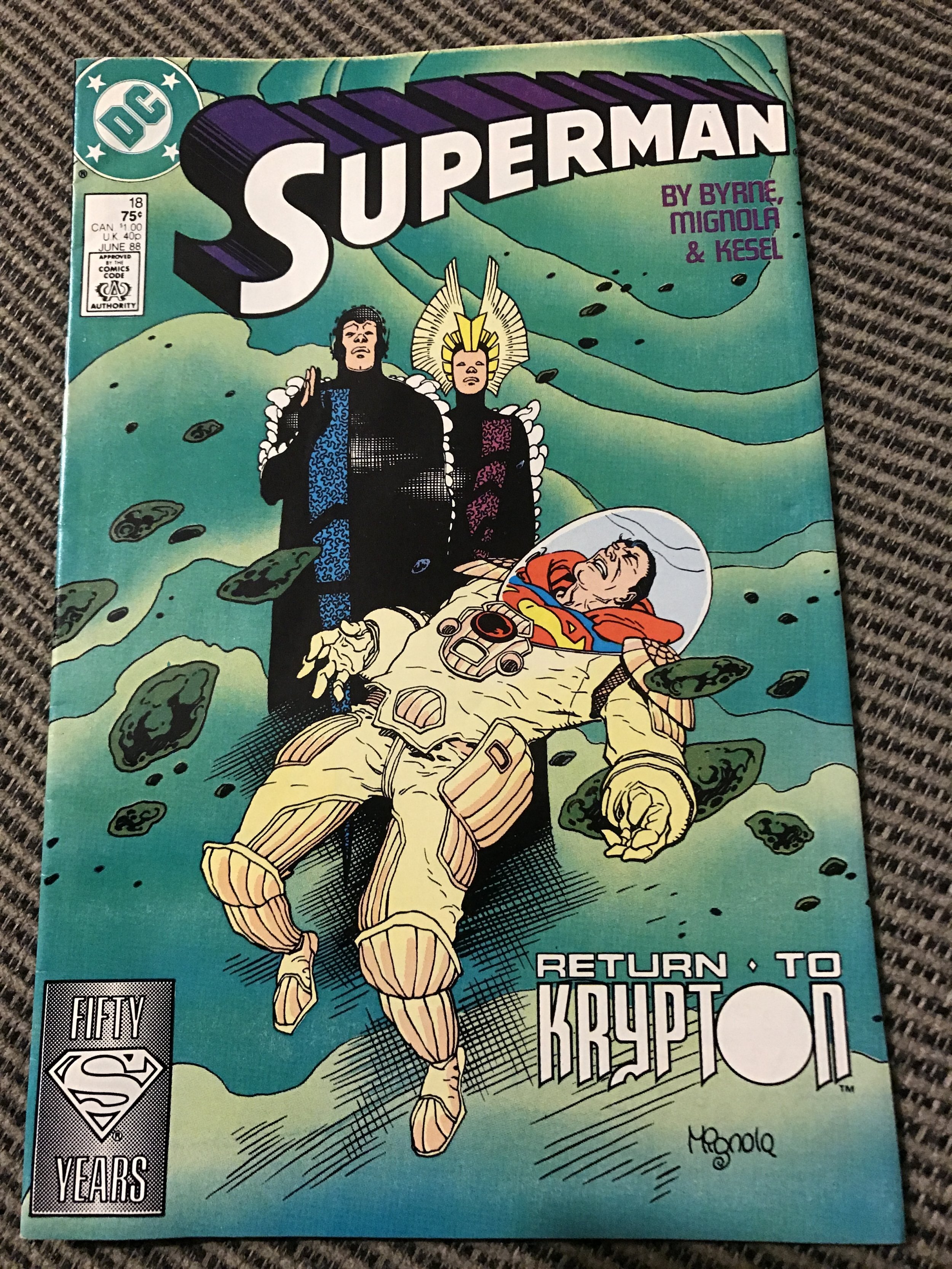 Superman #18 : DC 6/88 VF; Mike Mignola cover, John Byrne story | Comic  Books - Modern Age, DC Comics, Superman, Superhero / HipComic