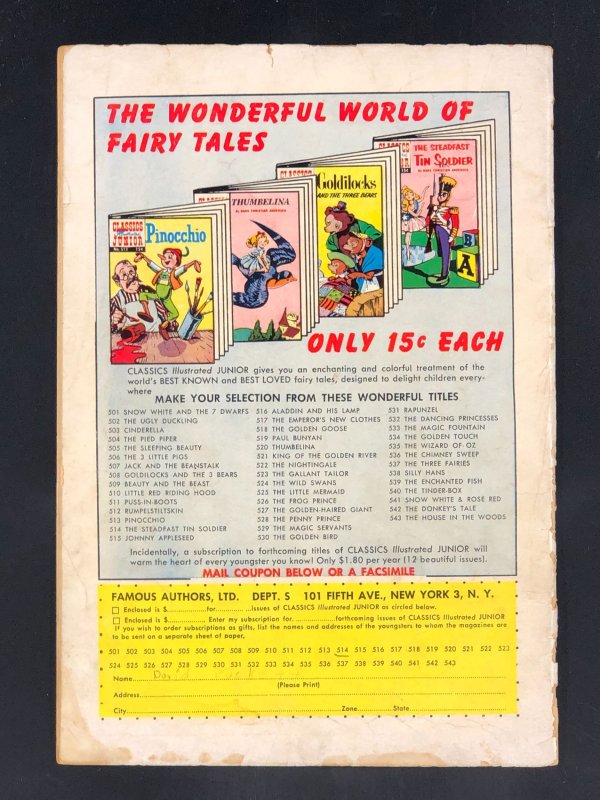 Classics Illustrated Junior #542 (1957)