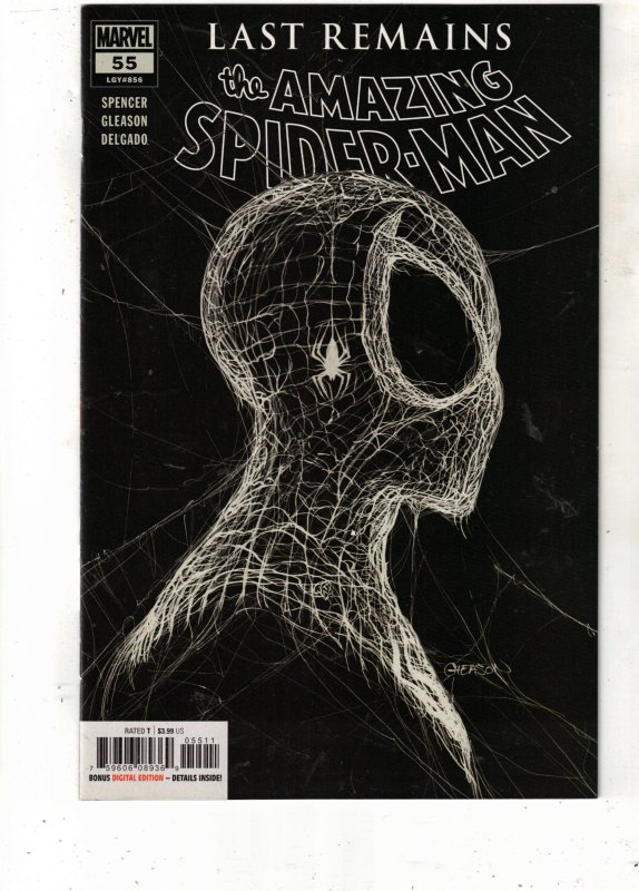 The Amazing Spider-Man #55 2021 STUNNING NM/MT BLACK COVER BEANTOWN CERTIFICATE