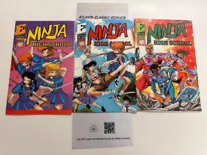 3 Ninja High School  Eternity Comics # 25 26 27  89 CT6