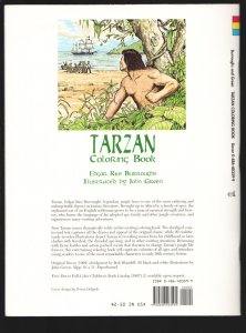 Tarzan Coloring Book #1  1998 - Dover  -VF - Comic Book