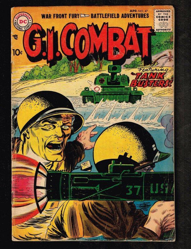 G.I. Combat #47 ~ Tank Busters (#3 of series) ~ 1957 (4.0) WH 