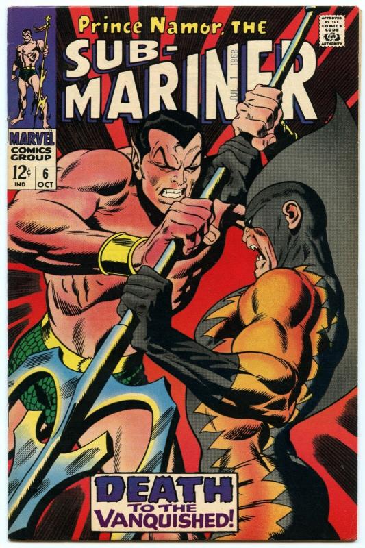 Sub-Mariner 6 Oct 1968 VF+ (8.5)