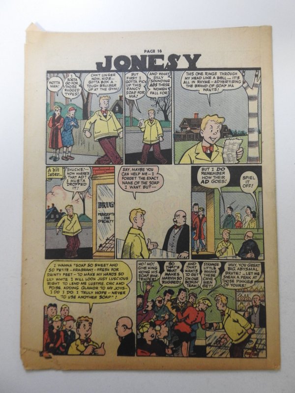 The Spirit #250 (1945) Newsprint Comic Insert Rare!