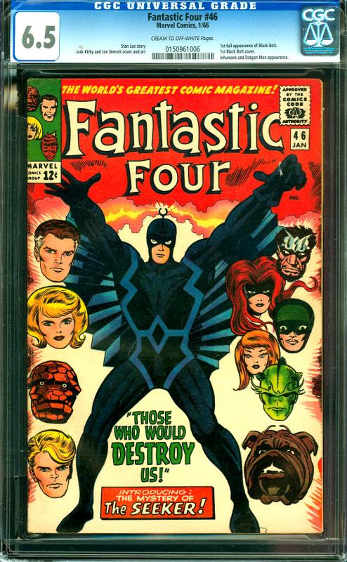 Fantastic Four #46 CGC Graded 6.5 1st Black Bolt