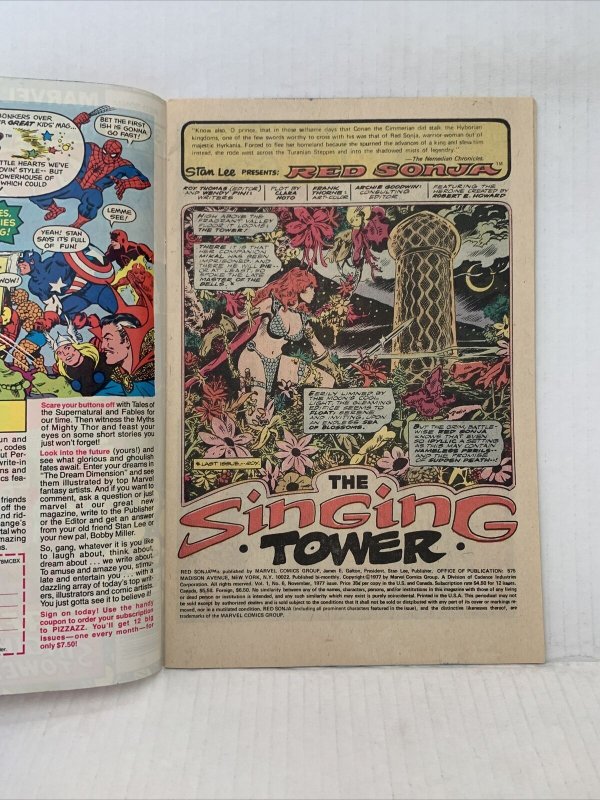 Red Sonja #6 1977