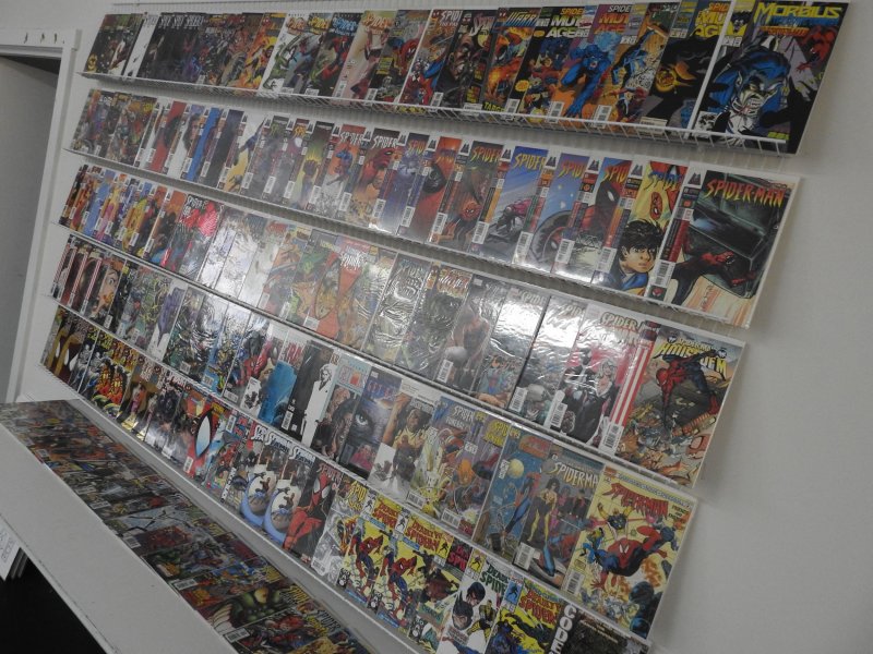 Huge Lot of 130+ Comics W/ ALL SPIDER-MAN COMICS!!! Avg. VF Condition!