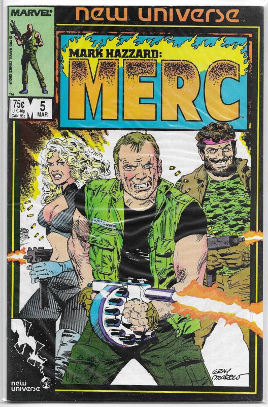 Mark Hazzard  : Merc   # 5 FN (New Universe) Murray/Beachum