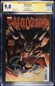 HELLVERINE #5 MARVEL 2025 CAPPUCCIO VARIANT SIGNED BEN PERCY CGC SS 9.0 NM