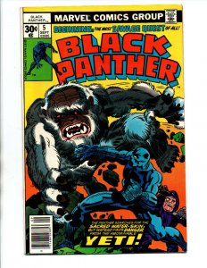 Black Panther #5 newsstand - Kirby -1977 - VF