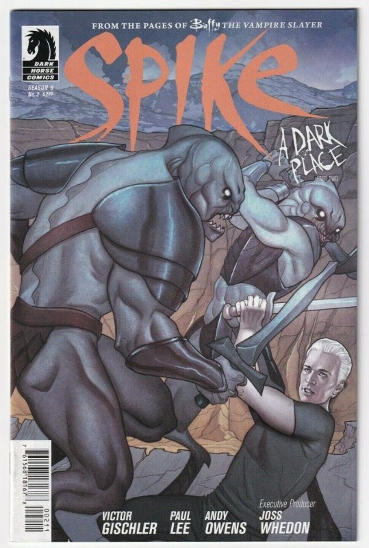 Spike # 2 A Dark Place September 2012 Dark Horse Comics Buffy The Vampire Slayer