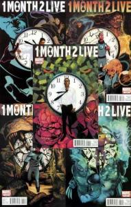 1 MONTH TO LIVE (2010) 1-5 'Heroic Age'  tie-in COMICS BOOK