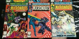 MICRONAUTS 6PC LOT (FN+) GOLDEN!! 1979-81