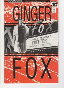 GINGER FOX #4, NM-, Pander Bros., Comico, 1988, more in store