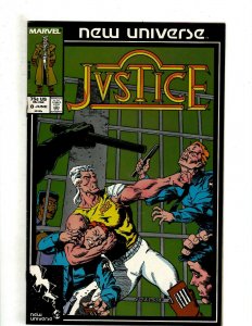 12 Justice Marvel Comics # 1 2 3 4 5 6 7 8 9 10 11 12 New Universe RB2 