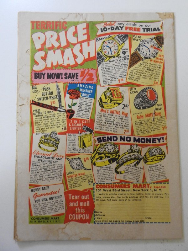 The Outlaws #10 GD Condition Moisture damage, bug chew, 3 in tear bc