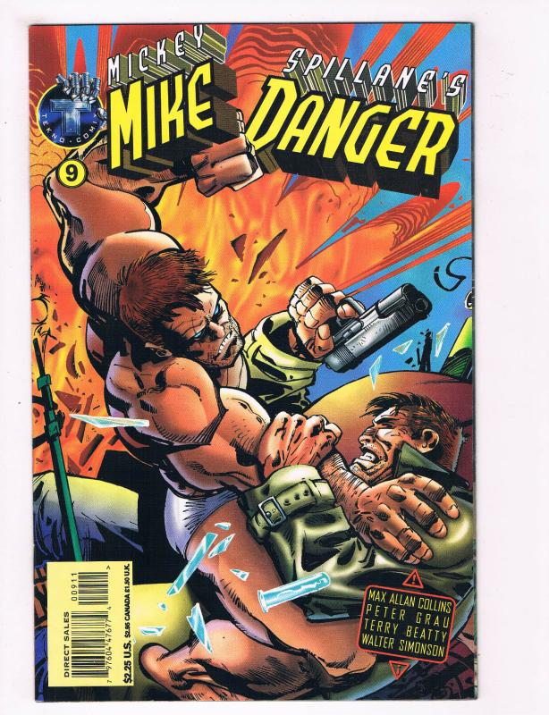 Mike Danger #9 NM Tekno Comix Comic Book Mickey Spillane Collins DE28