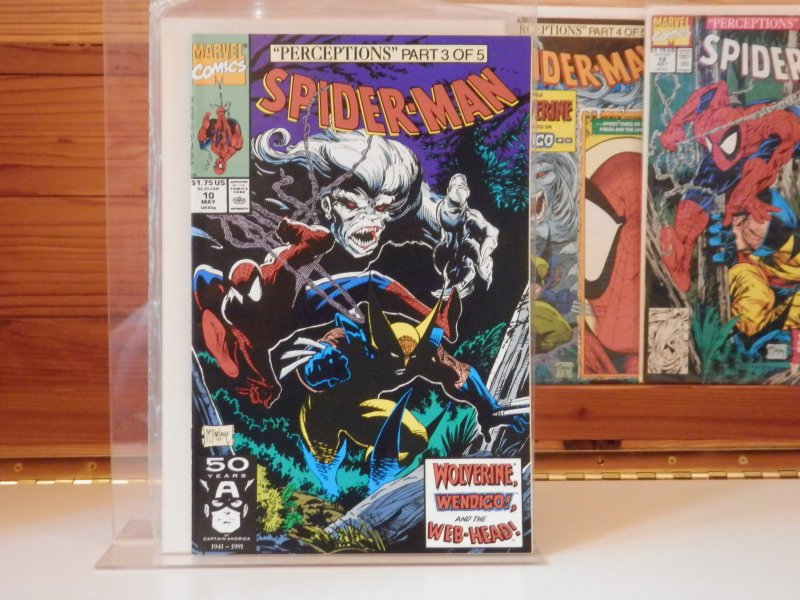 Spider-Man #8-12 (1991) - Perceptions Full Story Arc Wolverine/Wendigo