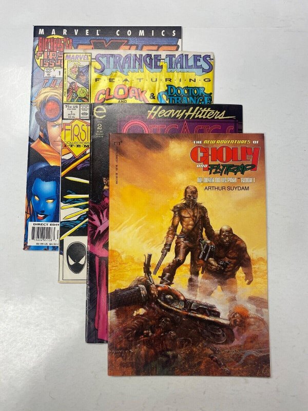 4 MARVEL comic books Exiles #1 Strange Tales #1 Offcastes #2 Cholly Fly 5 KM15
