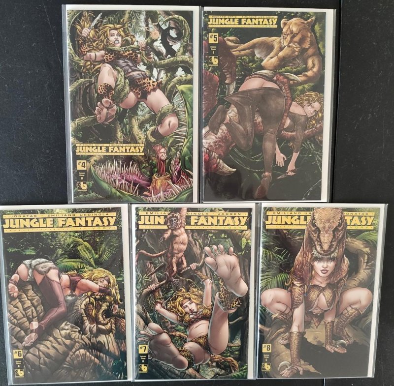 Jungle Fantasy: Ivory #4 Through #8 Costume Change Cover Set of 5 Books !!  NM