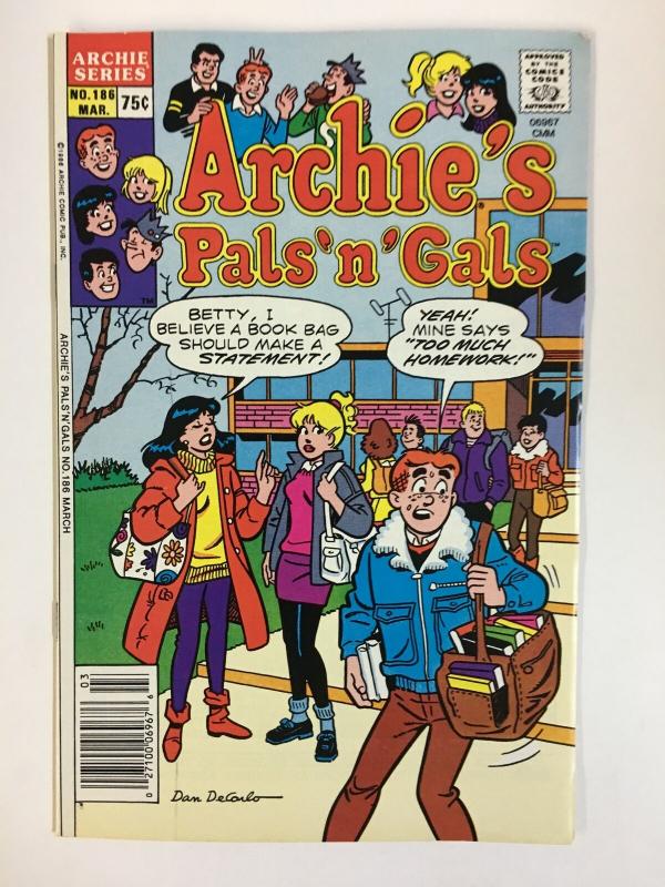 ARCHIES PALS & GALS (1952-    )186 VF-NM  Mar 1987 COMICS BOOK