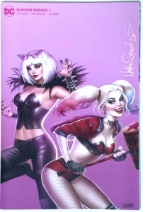 SUICIDE SQUAD #1 (2020) NATHAN SZERDY SKETCH COVER SIGNED W/COA DC NM.