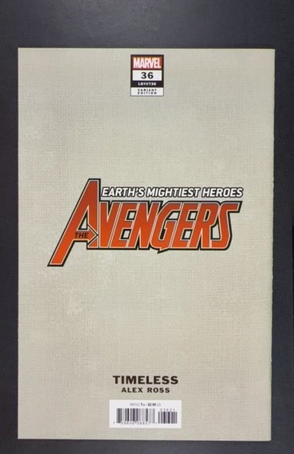 Avengers #36 Ross Cover (2020) ALEX ROSS VIRGIN VARIANT