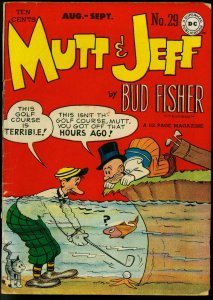 Mutt and Jeff #29 1947-Golf Cover- Bud Fisher- DC Golden Age VG