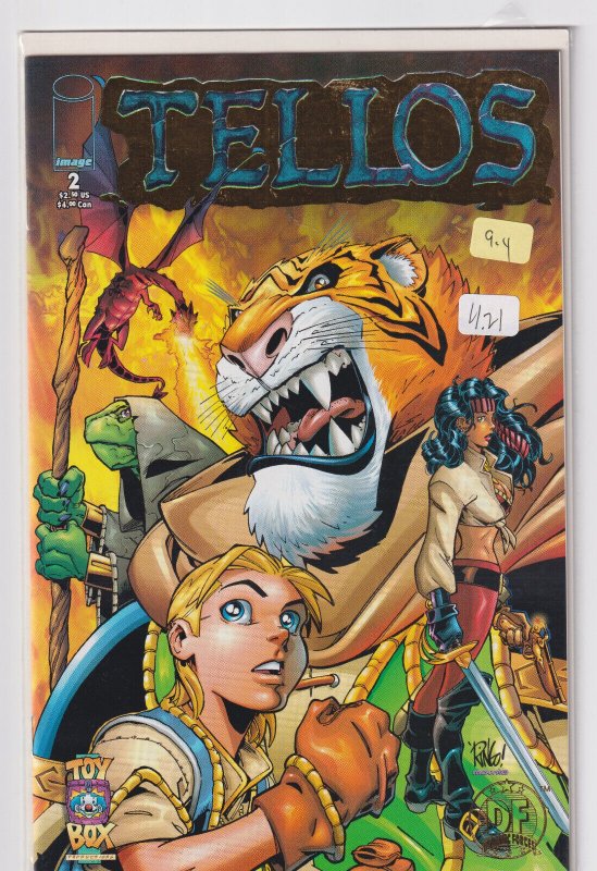 Image Comics! Tellos! Issue#2! Dynamic Forces Exclusive Gold Foil Cover!