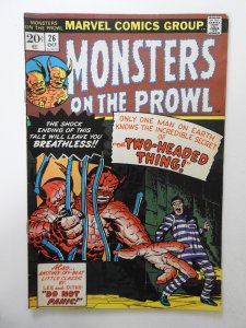 Monsters on the Prowl #26 (1973) FN- Condition!
