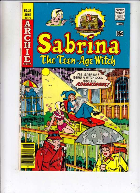 Sabrina the Teen-Age Witch #39 (Jan-77) VF/NM High-Grade Sabrina the Teenage ...