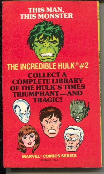 Incredible Hulk Paperback Book #2  1979 - Pocket Books  -FN - Comic Book