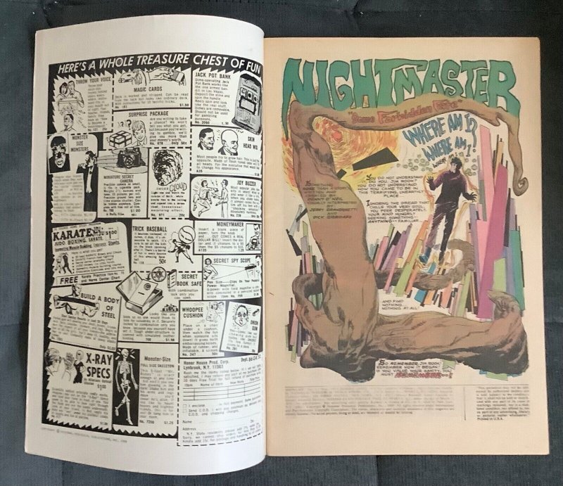 Showcase #82 (1969, DC) 1st appearance of Night Master.  VF+