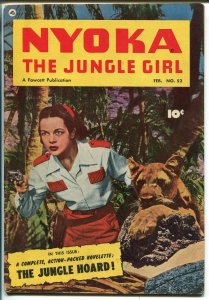 NYOKA THE JUNGLE GIRL #52 1951-FAWCETT-PHOTO COVER-GOOD GIRL ART-fn