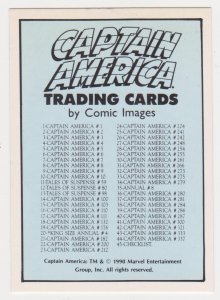 1990 Comic Images Captain America #45 Checklist