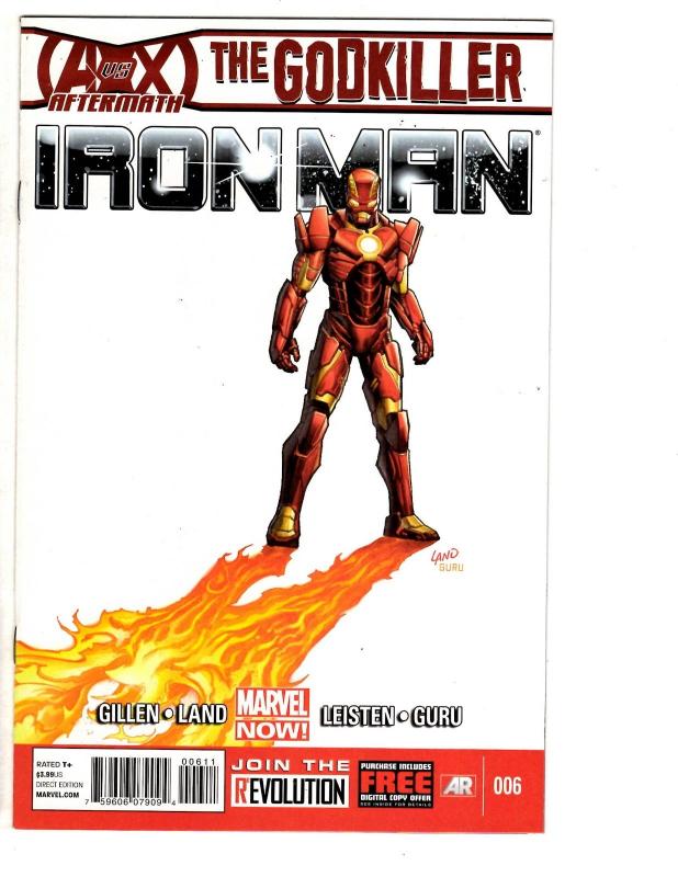 8 Iron Man Marvel Comic Books # 1 2 6 8 10 12 13 23 Mandarin Gillen Land MS10