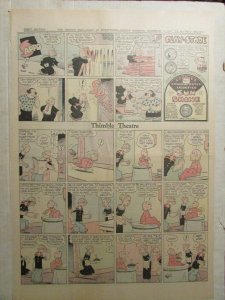 1942 Dec 13 SUNDAY COMIC PAGE 15x21 FN 6.0 Popeye / Little Joe / Winnie Winkle