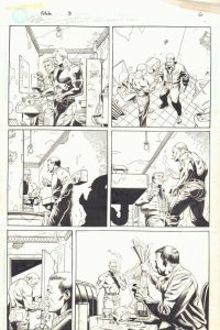 Fatale #3 p.6 - Broadway Comics - Bathroom Conversation 1996 art by J.G. Jones