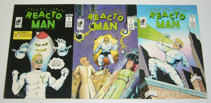 Reacto Man the Human Dynamo #1-3 VF/NM complete series - B-movie comics set 2